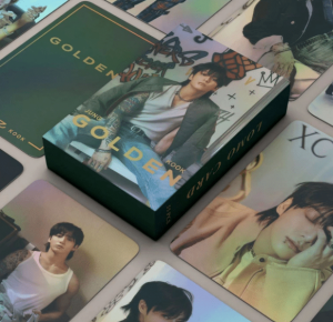 Голографические коллекционные карты Jeon Jungkook GOLDEN