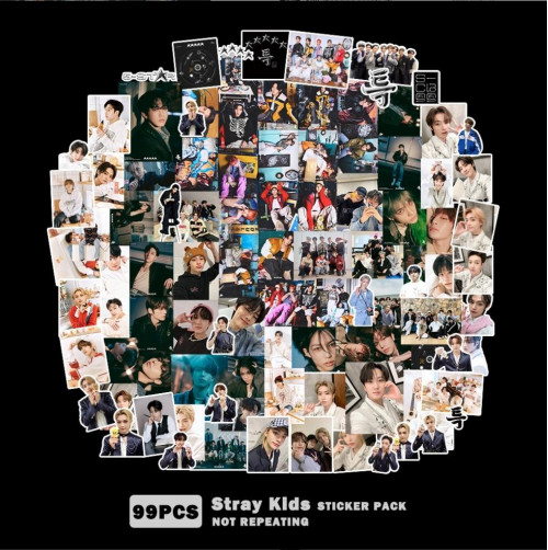 Коллекционный набор из 99 стикеров Stray Kids №80 для истинных фанатов
