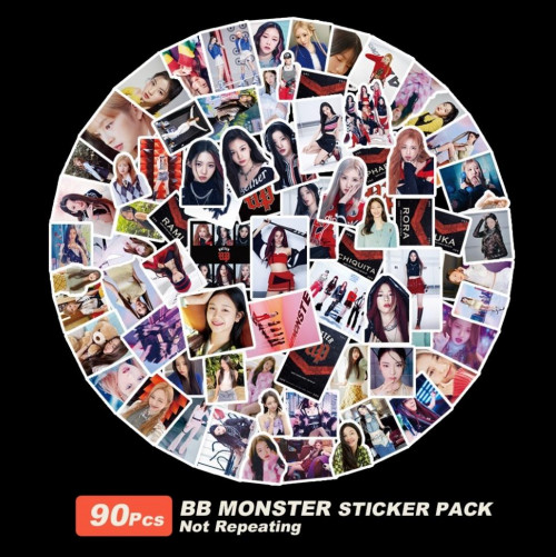 Настоящий восторг - набор стикеров BABYMONSTER, 90 шт. №134

