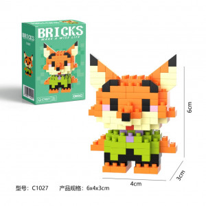 Конструктор мини BRICKS Лис 51