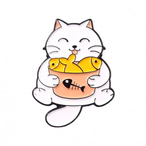 Металлический пин Котик 5194