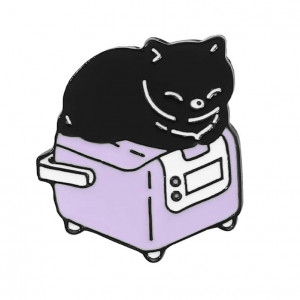Металлический пин Котик 6577