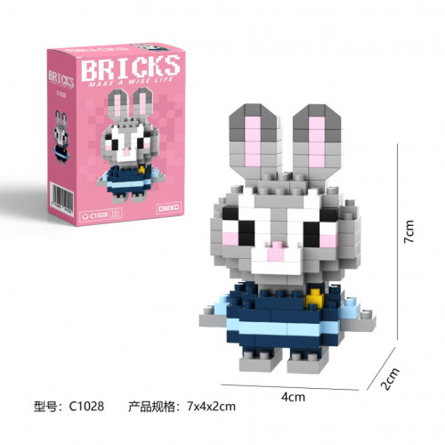Конструктор мини BRICKS Зайка 52