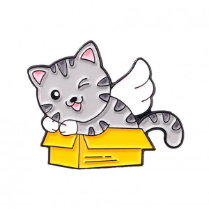 Металлический пин Котик 5197