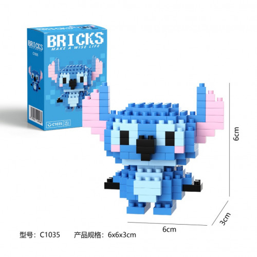 Конструктор мини BRICKS Стич 53