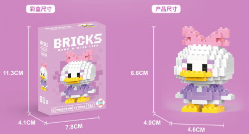 Конструктор мини BRICKS Уточка 30