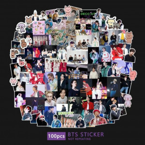 Набор стикеров BTS 100 шт. №90
