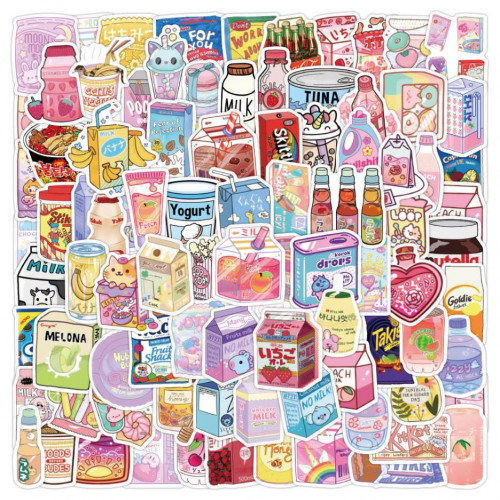 Стикеры Snack Bag 50 шт. №186 — Яркий набор для фанатов аниме
