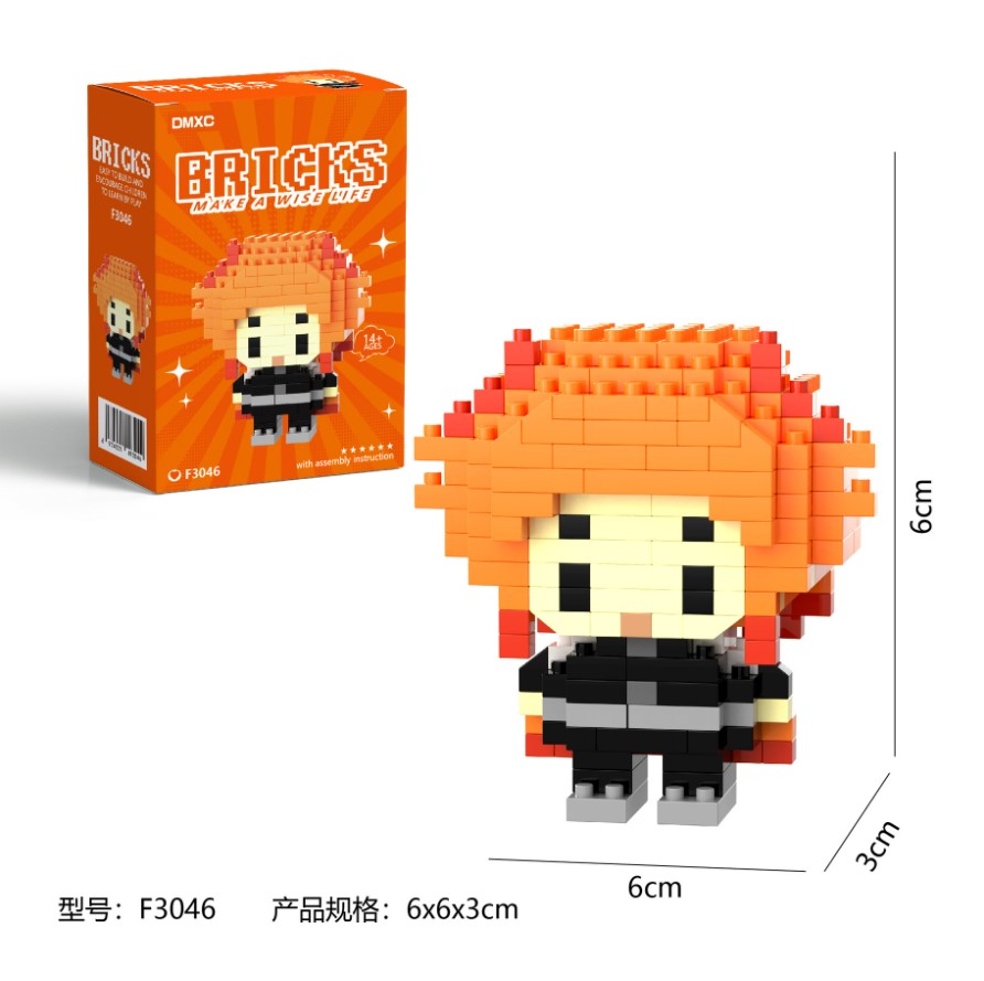 Конструктор мини BRICKS Клинок рассекающий демонов Ренгоку 38