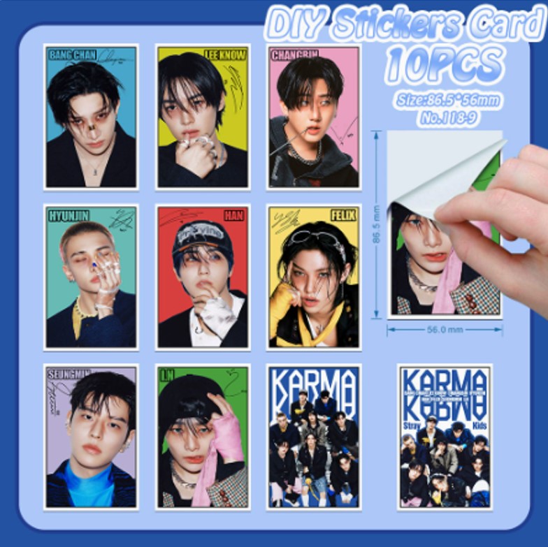 Набор стикеров Stray Kids (10шт./упаковка) №198
