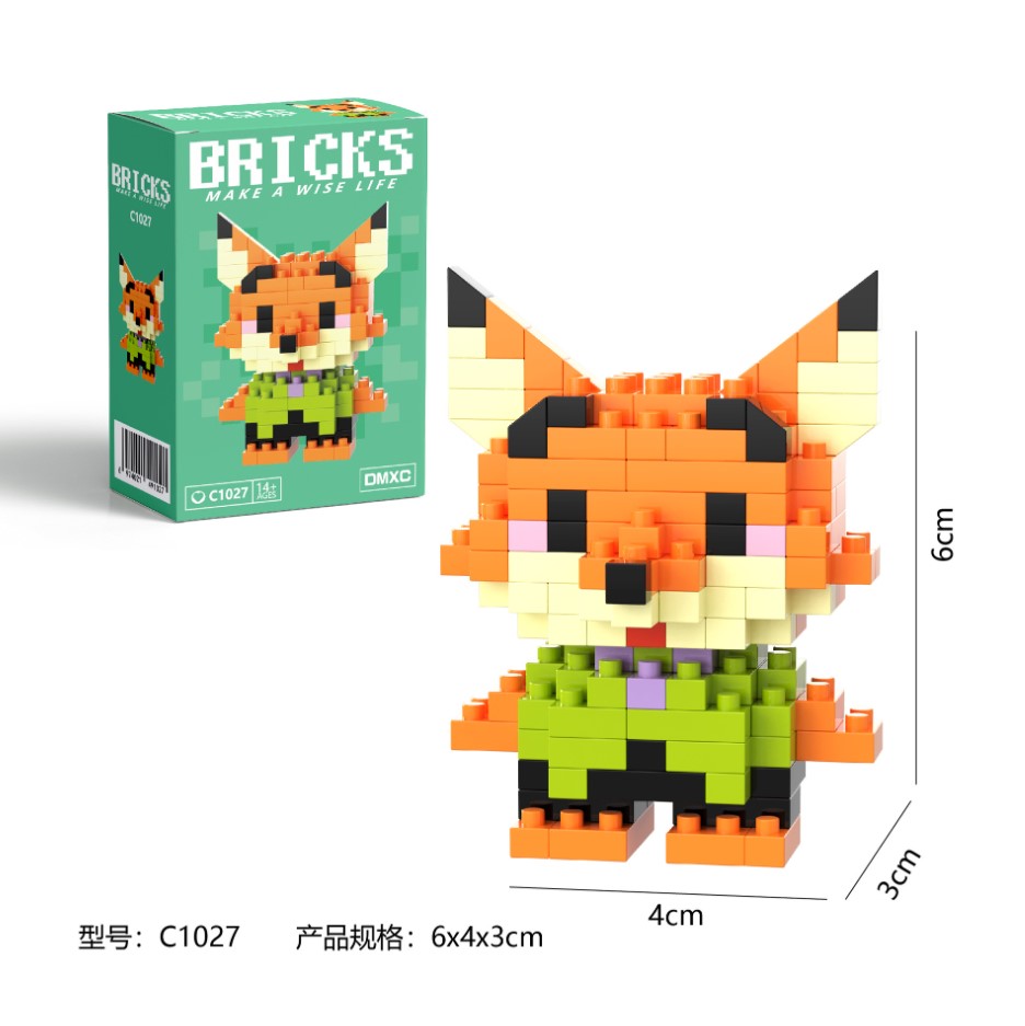 Конструктор мини BRICKS Лис 51