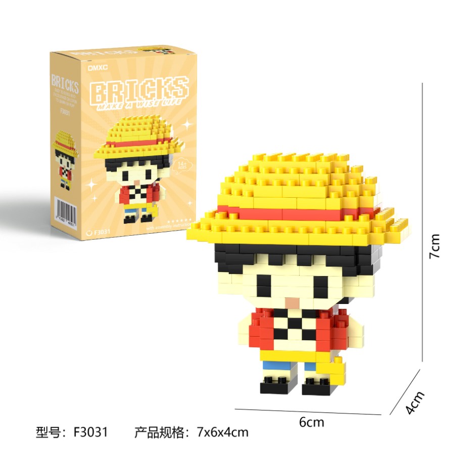Конструктор мини BRICKS Ван Пис Луффи 45