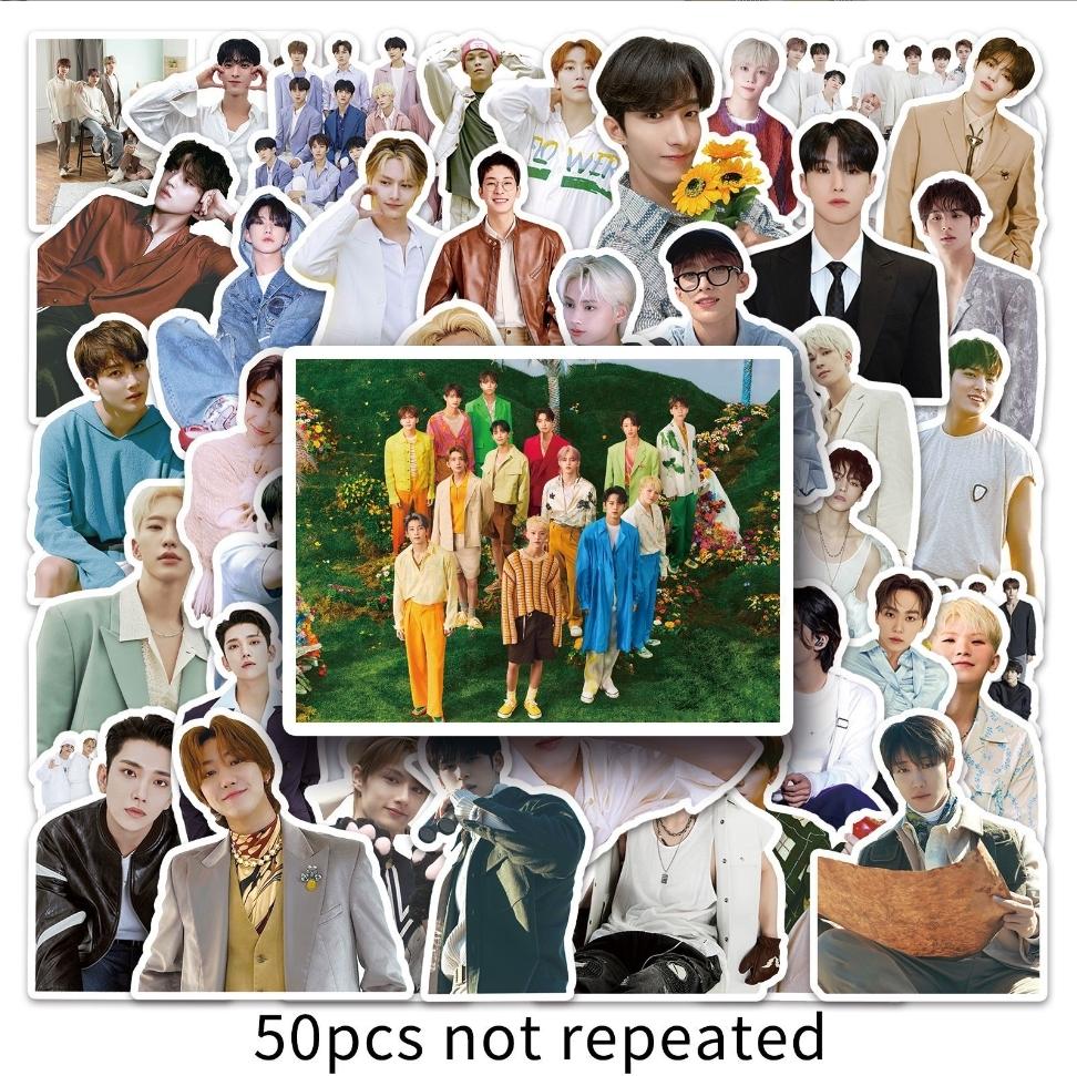 Набор стикеров Seventeen 50 шт. №125