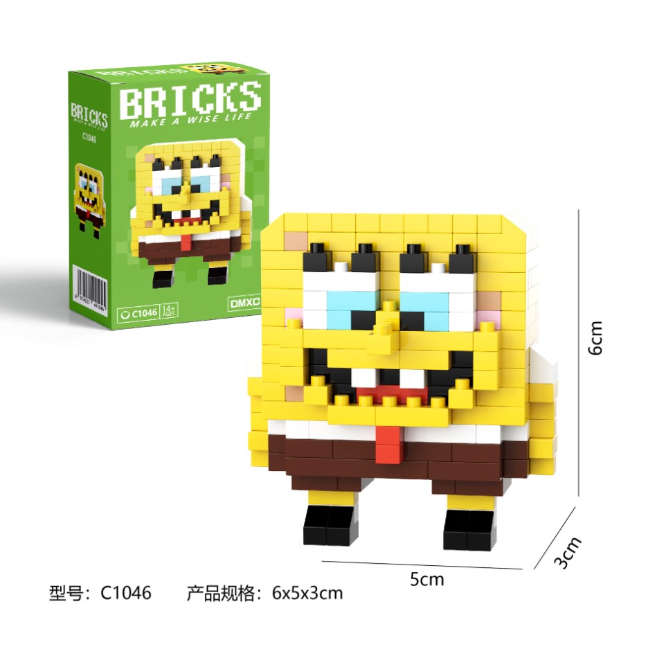 Конструктор мини BRICKS Спач Боб 56